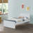 Modern White Twin Bed