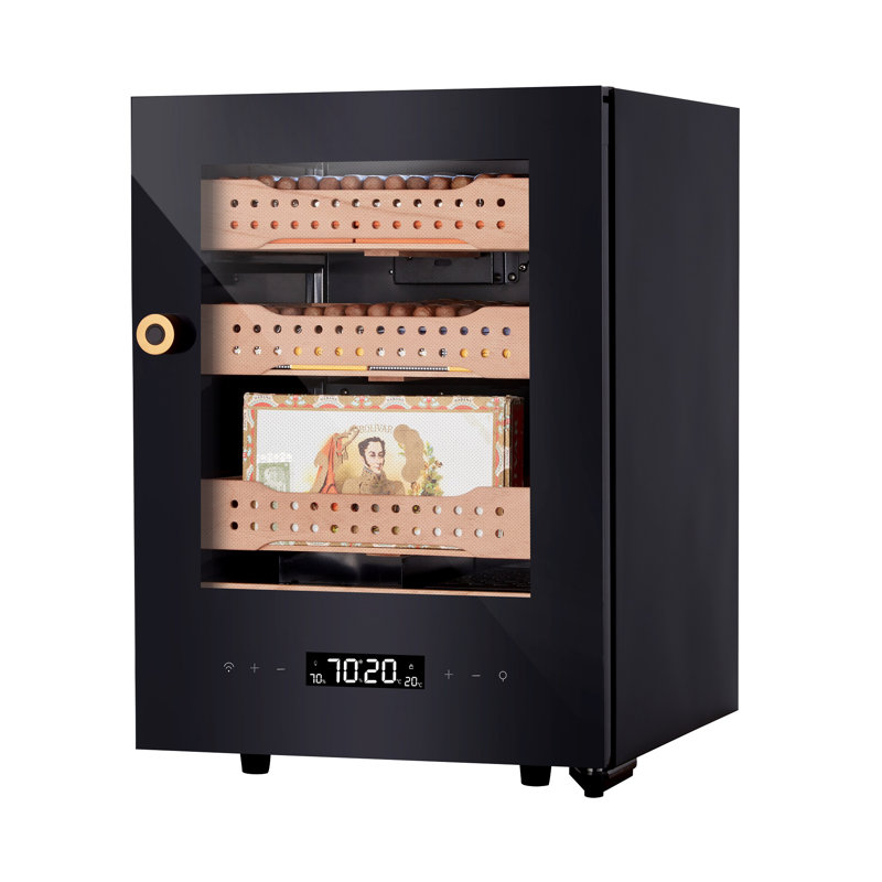 Armoire à cigares Afidano 400 po en acier, contrôle de la température et de l'humidité avec écran tactile