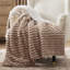 Couvre-lit en polaire Sherpa, grand doux réversible avec chaleur douillette, motif rayé pour un confort de tous les jours-105504207-105504211