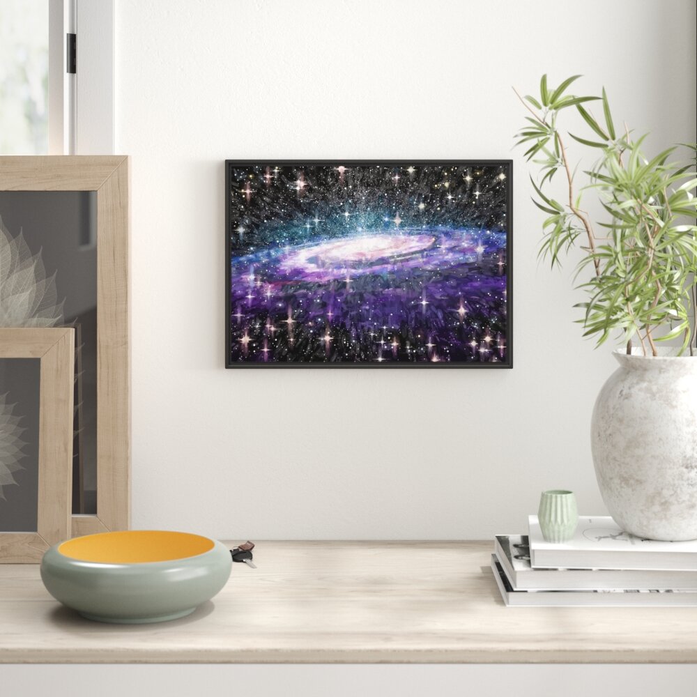 Gerahmtes Wandbild SpiralgalaxieWeltall