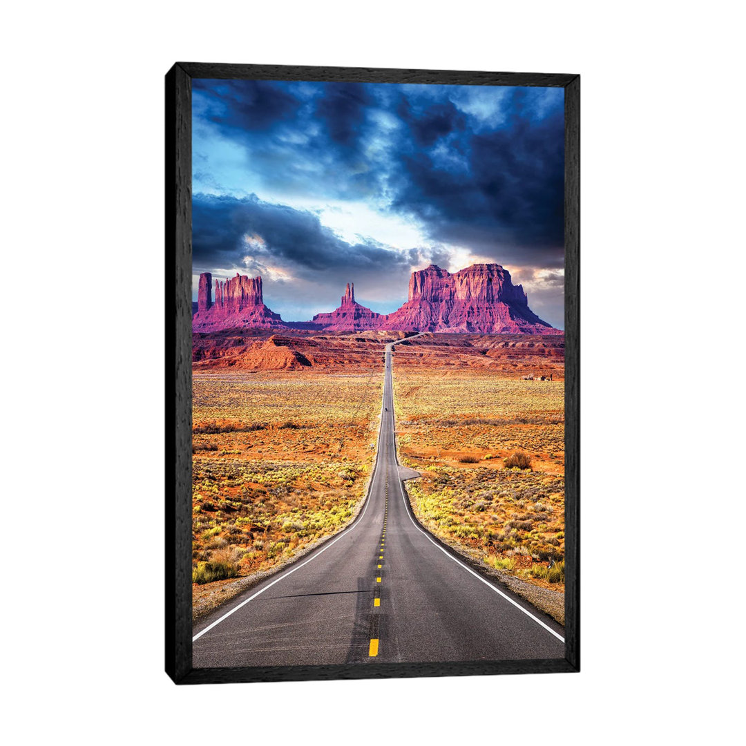 Road Trip II, Road To Monument Valley Arizona by Susanne Kremer - Print on Canvas