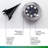 Bell+Howell Solar Powered 4 LED Disk Lights, Wireless Auto On/off Solar Pathway Garden Lights