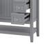 Meuble-lavabo 36 po avec lavabo, armoire de rangement moderne avec une armoire et trois tiroirs