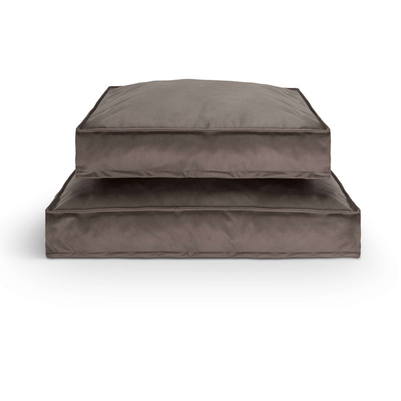Nairne Polyester Pet Bed, 15cm H x 76cm W x 60cm D, Grey/Brown/Blue