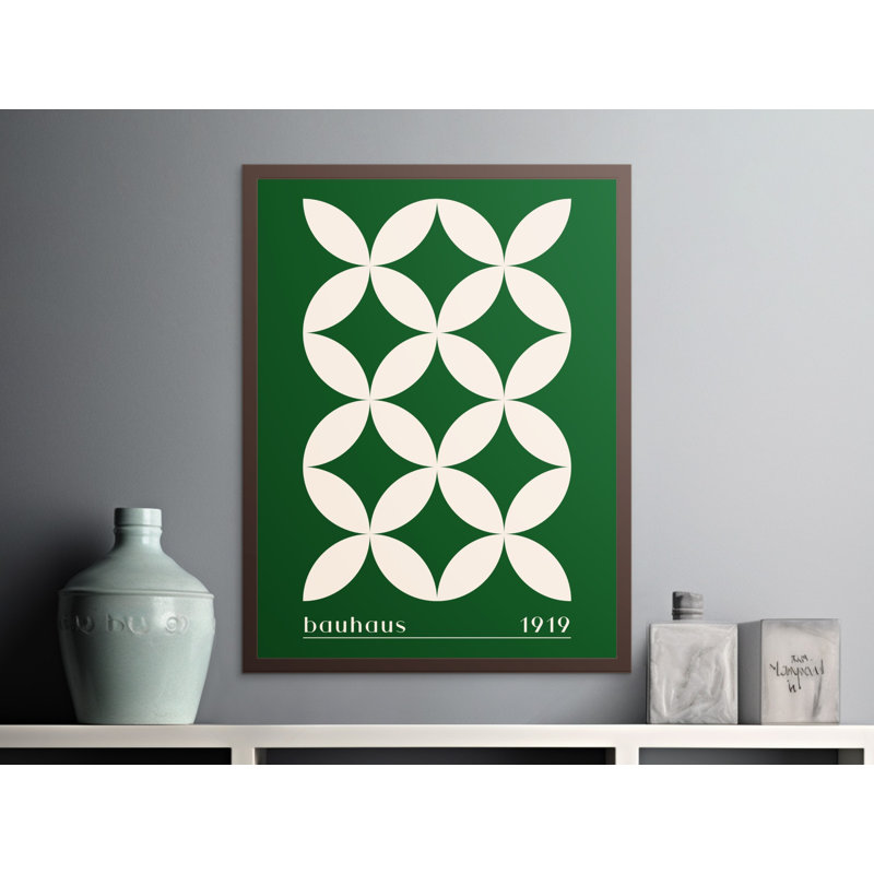 Frieder Single Picture Frame Print, 35.56 cm H x 27.94 cm W, Green/White