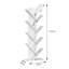 Troy 127cm H x 40cm W Geometric Bookcase-763430013