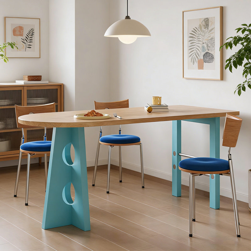 Ensembles de tables de salle à manger modernes et créatives, H 29,52 po x l 62,99 po x P 27,55 po