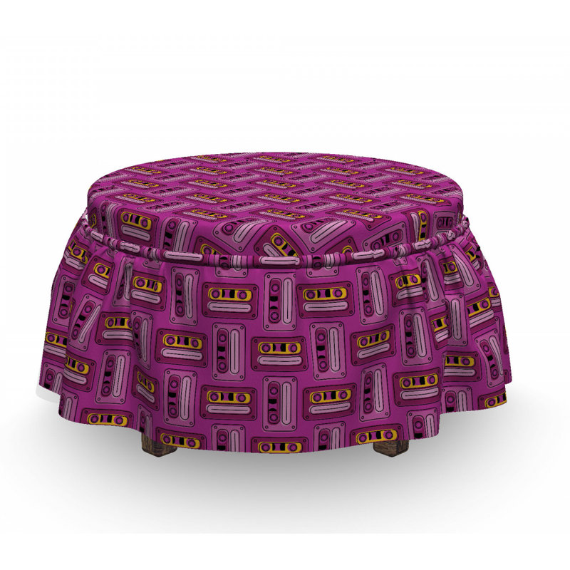 Housse pour repose-pieds motif classique nineties