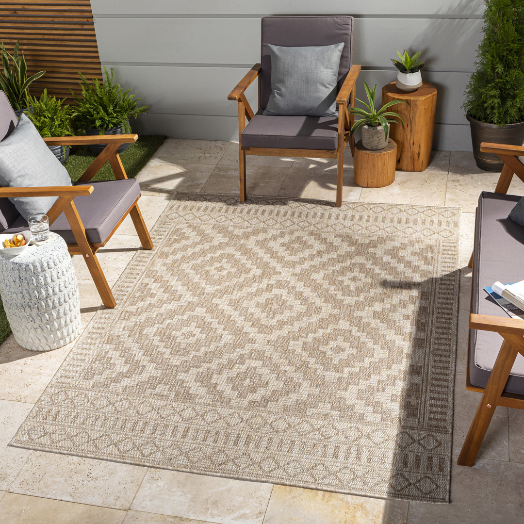 Outdoor-Teppich Bartlesville in Beige