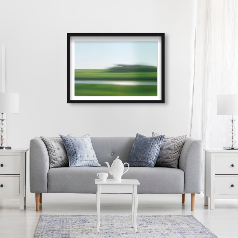 Velocity Meadow II Print by Oliver Gal, 25.5"H x 37.5"W, Black Shadowbox