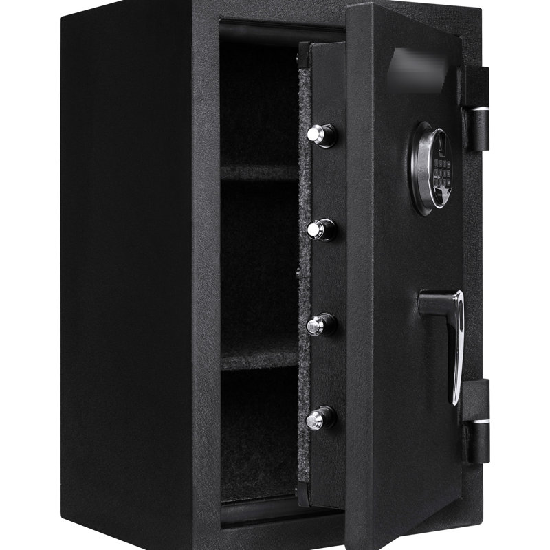 Biometric Fire Safe 2.02 Cubic Ft With Adjustable Storage 4 Deadbolts And Resistance Feature