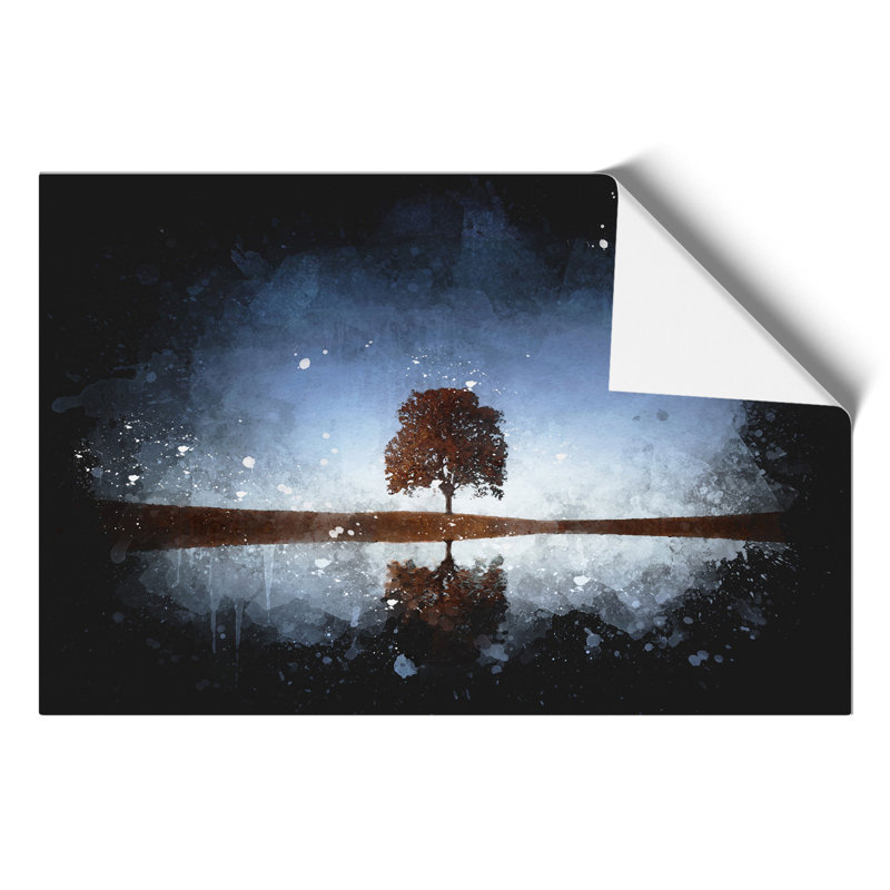 Tree at Dusk Vol.3 - Unframed Painting, 21cm H x 30cm W x 0.1cm D