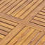47.25" Round Acacia Wood Dining Table With Teak Finish/ Weather-Resistant Slatted Patio Table For Outdoor & Indoor Use