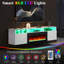 Delphi Floating Fireplace Tv Stand, Led Light & 3 Extra Storage Shelves-1235161288-1235161289