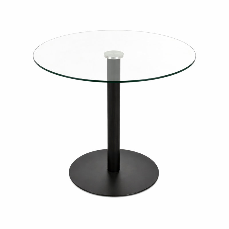 Table de salle à manger Tango, Noir, Table de bar (hauteur de 42,5 po), L 31,5 po x L 31,5 po