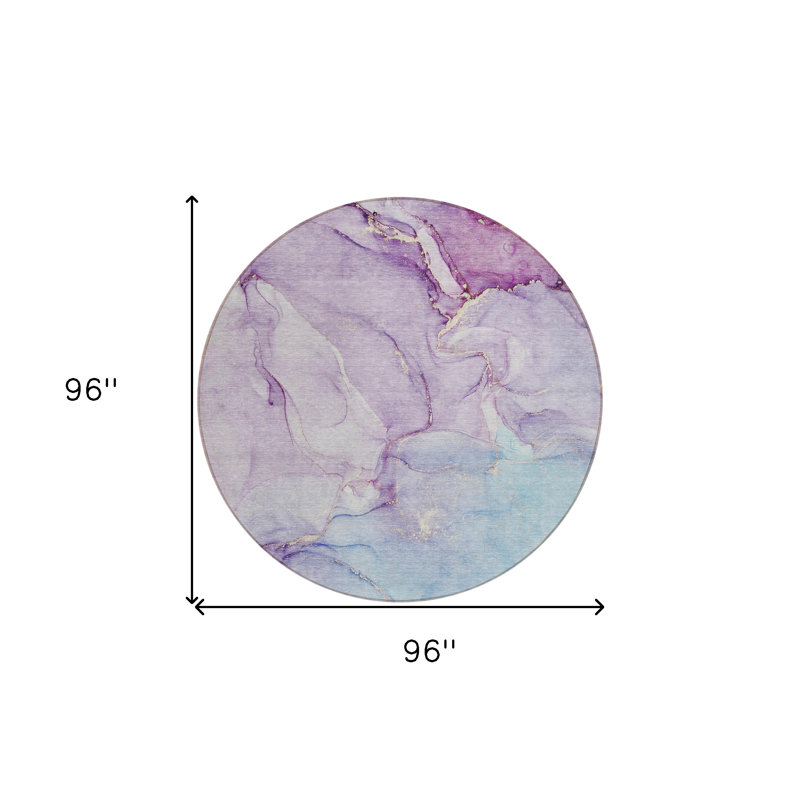 Tapis d'intérieur rond 8 po