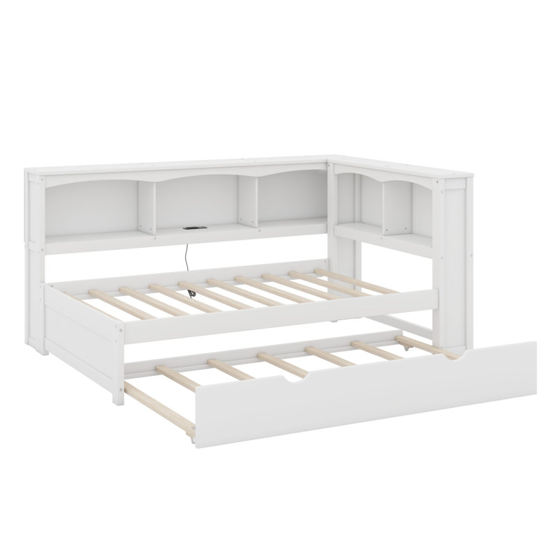 Lit de rangement Brosine, Blanc