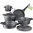 Granitestone Diamond 6 PC Nonstick Heavy Duty Nesting Pots Cookware Set