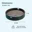  Grand plateau flottant pour piscine Hubhalsun, plateau de service flottant en osier 35,4 po avec trou, porte-gobelets et porte-gobelets pour piscine, spa, fêtes dans la cour, brun-94127679-110809331