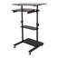 Chariot de bureau debout 32 po 4 niveaux