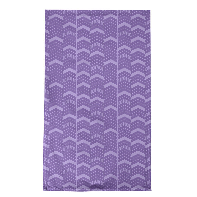 Stephenie Tea Towel Kitchen Towel, Iris/Light Purple, Cotton Twill