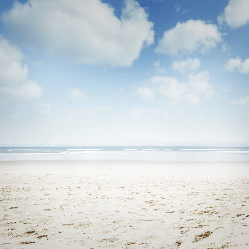 Beach - Wrapped Canvas Print, 30cm H x 30cm W x 3.8cm D