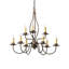 Lustre à niveaux 9 lumières façon bougie