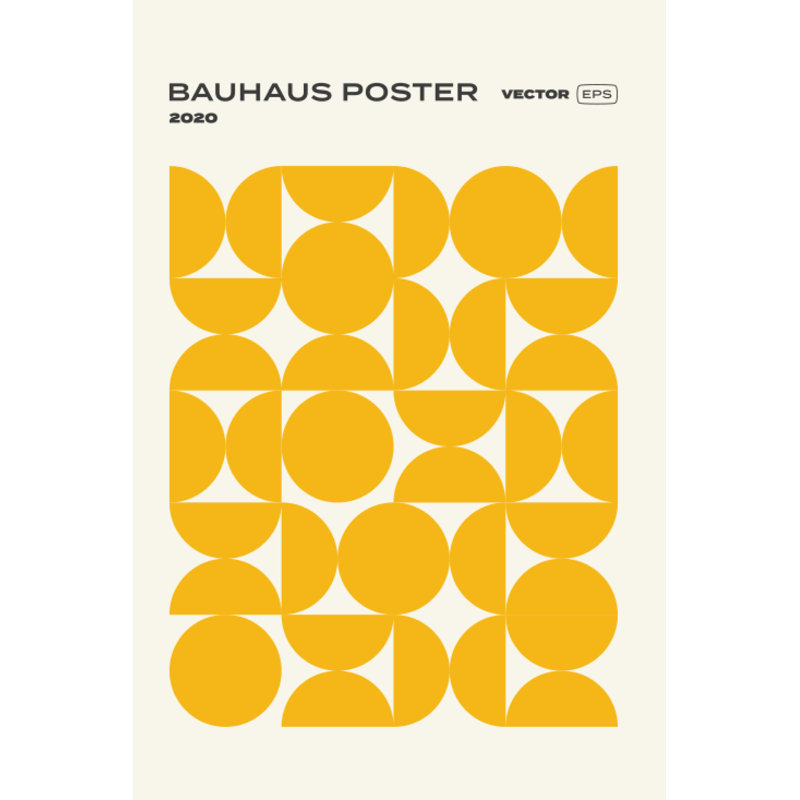 Bauhaus I by Chaluk - Wrapped Canvas Print, 46cm H x 30cm W x 3.8cm D