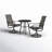 Leonard 2 - Person Patio Dining Set Umbrella Hole Included Round Table