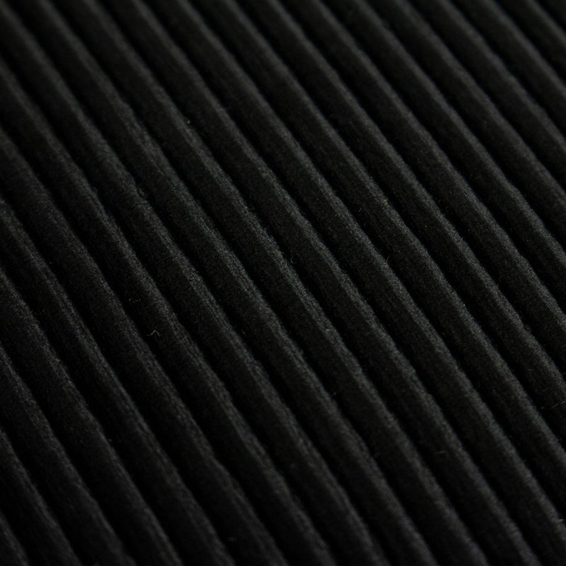 Hoggins Striped Square Throw Pillow Cover, Black