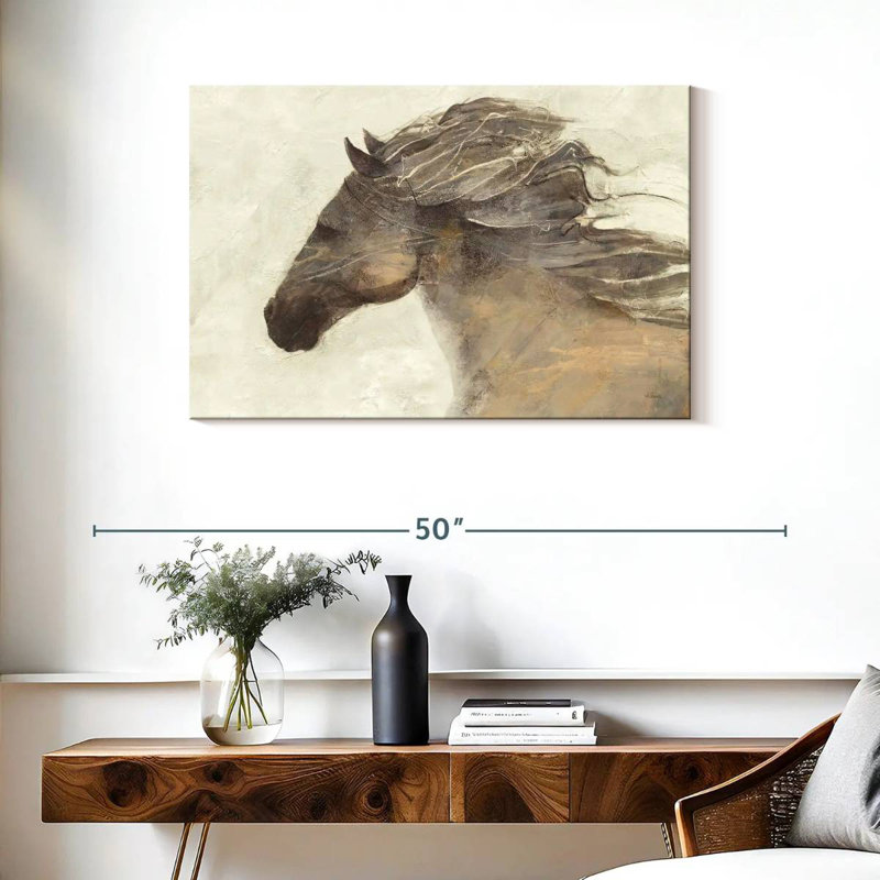 Brampt Abstract Horse, 24" H x 36" W