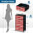 4 Drawer Dresser for Bedroom, Narrow Chest of Drawers, Wooden Top and Study Iron Frame 18"x37.5"-(WxH)