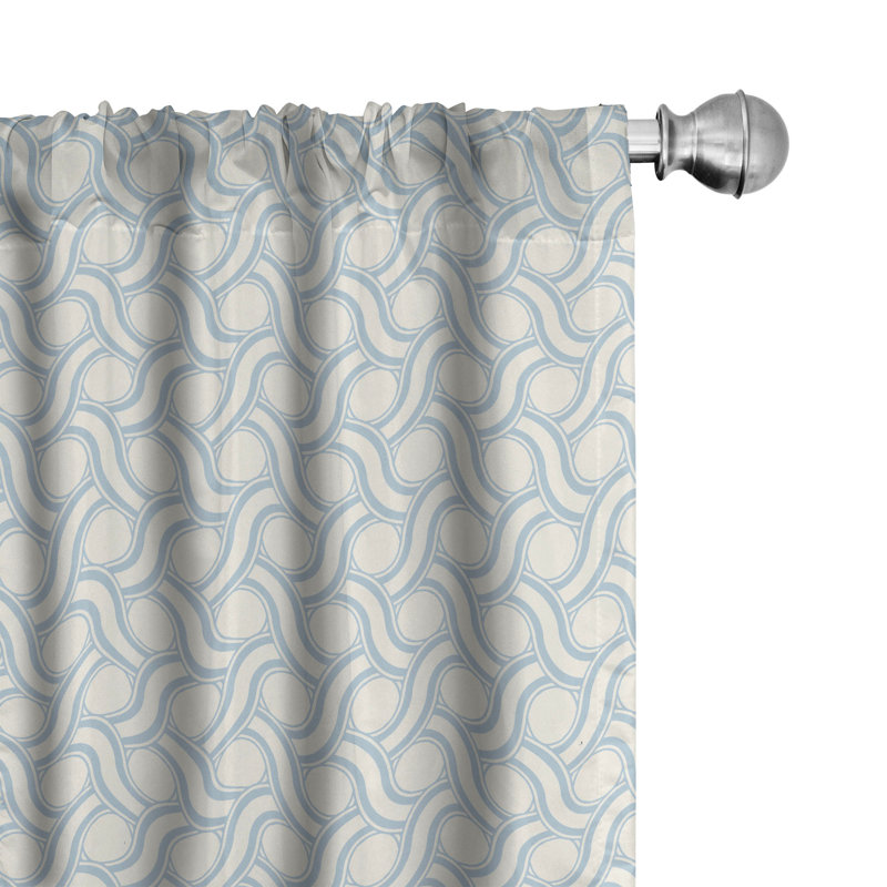 Semi-Sheer Rod Pocket Curtain Panels, 28" x 63"