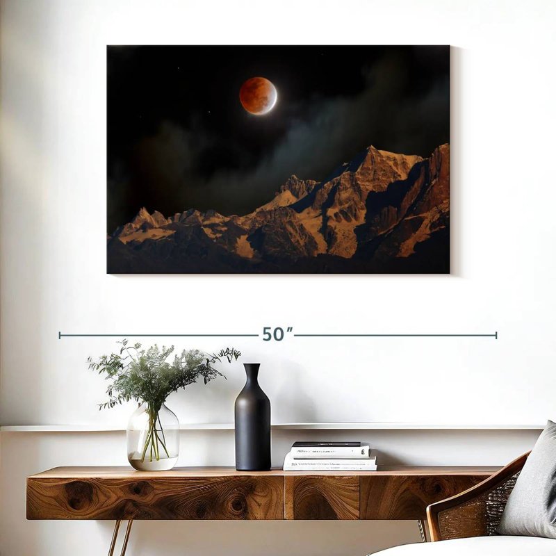 Oberle Himalayan Lunar Eclipse, 26" H x 39" W