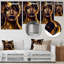 Décoration murale sensuelle femme or liquide V-87837811