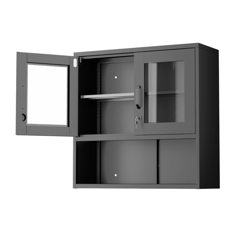Armoire de rangement en acier, Noir