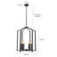 Lustre géométrique 6 lumières style bougie Farmhouse-1825998138