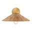 Applique murale 1 lumière Meridian en laiton naturel-1864773898