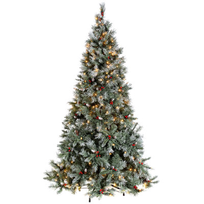 Lighted Artificial Spruce Christmas Tree