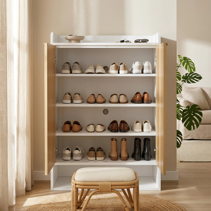 45"*31"*15" Extra Deep Fluted Shoe Cabinet