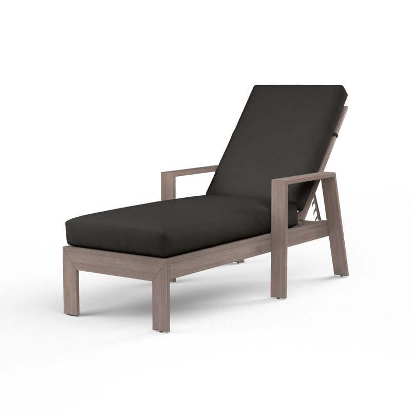 Laguna Outdoor Rust-Resistant Metal Chaise Lounge , Sunbrella Cushion Included, Spectrum Carbon Sunbrella®