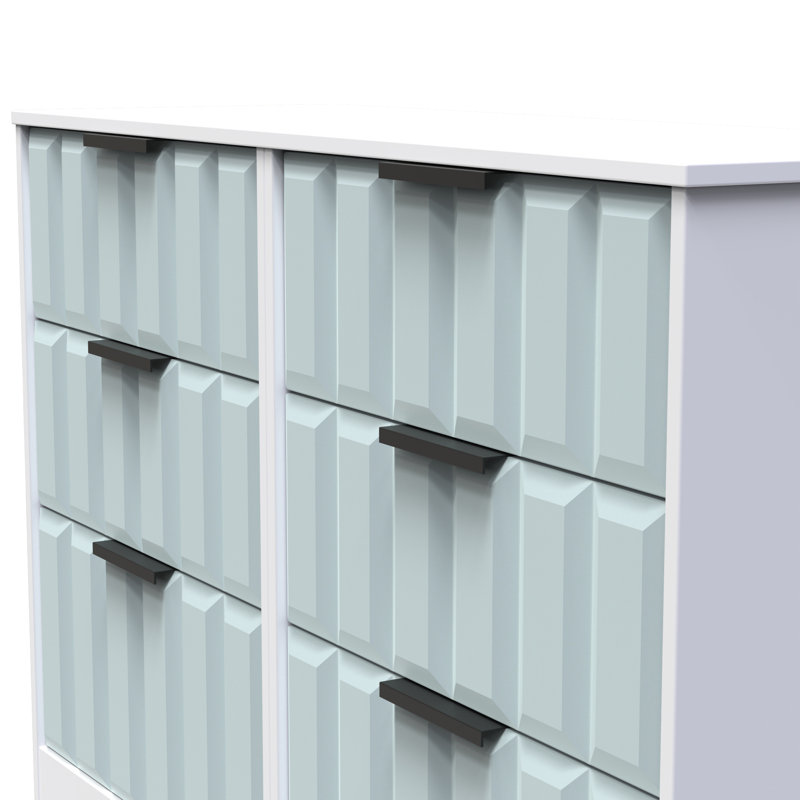 Besian 6 Drawer Wide Chest (Ready Assembled), Duck/White