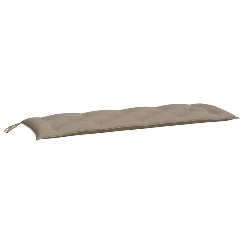 Garden Bench Cushion Taupe Oxford Fabric 59.1 x 19.7 x 2.8 in Outdoor Seating Pad, Fabric - Taupe, 19.7" H x 59.1" W x 2.8" D