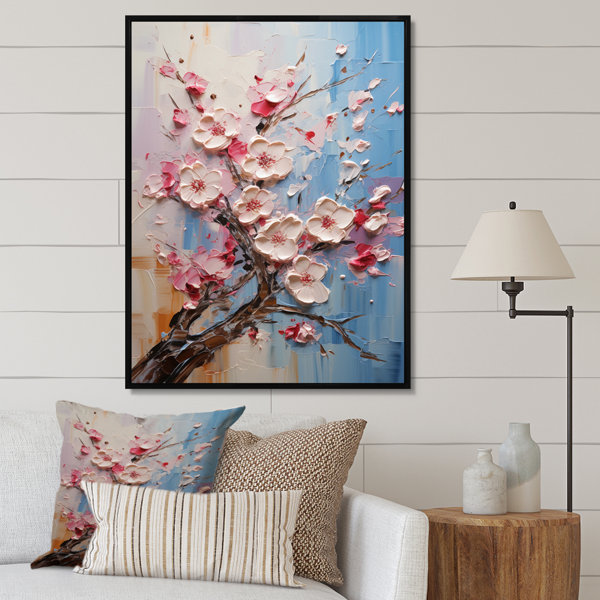 Red Barrel Studio® Trelen Asian Art Sakura Serenity II On Canvas Print ...