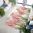 Stylish Non-Woven Thin Type Printed Rug Featuring Intricate Floral and Geometric Patterns for an Elegant Home Decor Accent Piece-114284314
