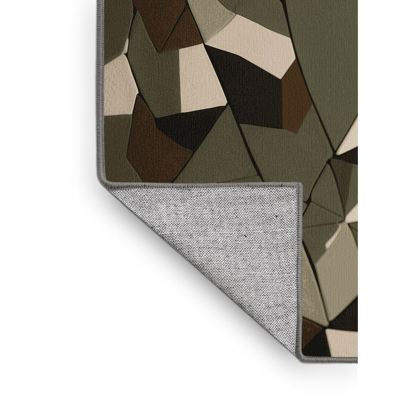 Geo Camouflage Rug, Rectangle 3' x 5'