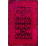 Overdyed One-of-a-Kind 6' 1" X 9' 5" Hand Knotted Area Rug