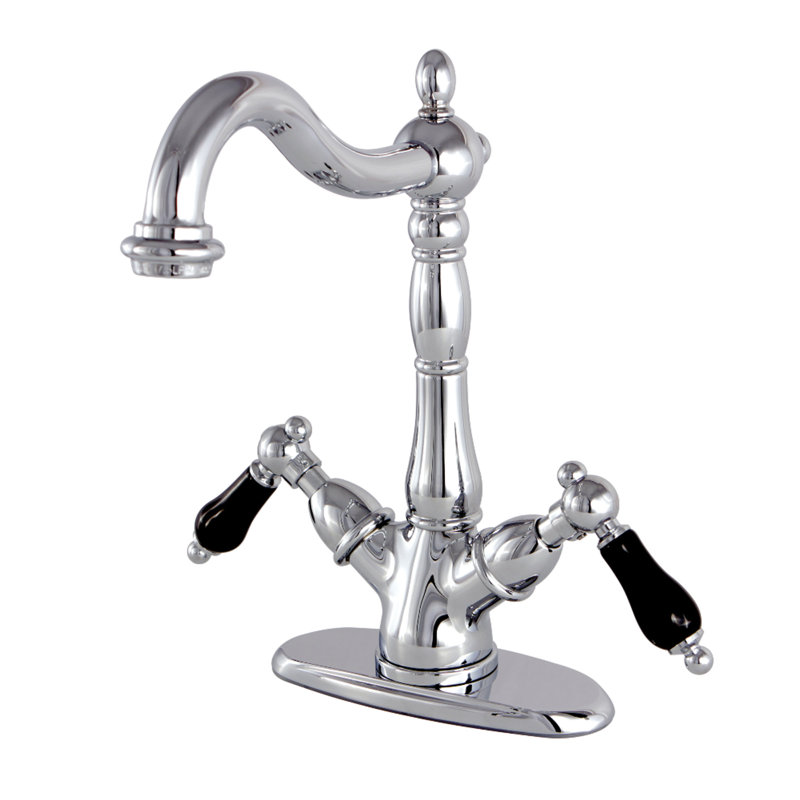 Robinet pour vasque à fixation sur comptoir à deux poignées à 1 ou 3 trous Kingston Brass Duchess, Chrome