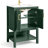 24'' Green Vanity Cabinet With Ceramic Sink