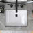 20.5" W X 14.4" D Undermount Rectangular Bathroom Sink Ceramic Vitreous China Basin White Bath Vessel Sink with Integrated Overflow